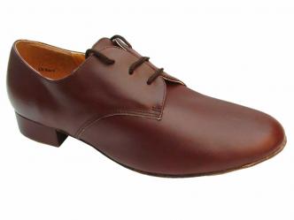 Dance shoes men brown leather   